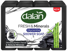 DALAN Fresh & Minerals Глицерин Бамбуковый уголь 4*150г/18 ББ00082