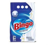 BINGO 3 КГ СТИРАЛЬНЫЙ ПОРОШОК ДЛЯ БЕЛОГО ECO ULTRA WHITE *6 ББ01436