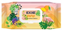 EXXE Джунгли Влажные салфетки для детей (микс Манго), 100 шт С0008079