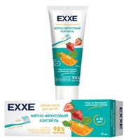 EXXE Детская зубная паста с кальцием "Мятно-фруктовый коктейль", 75 мл (с 6 лет) С0006802