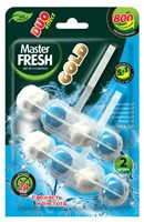 Master FRESH подвесной блок для унитаза DUO EFFECT 5в1 формула GOLD МОРСКОЙ, 2шт С0007429