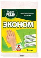 Master FRESH ЭКОНОМ Универсальные салфетки для  уборки,  3 шт. С0006011