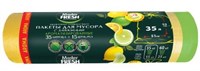 Master FRESH пакеты д/мусора AROMA с завязками 35л, 15шт (двойная арома LEMON добавка) (желтые) 14мкм С0007144