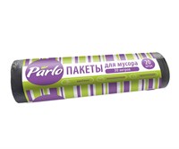 PARLO пакеты для мусора 30 литров, 20 штук (ЧЕРНЫЕ)   6мкм С0006472