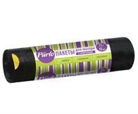 PARLO пакеты для мусора 35 литров, 15 штук с завязками (ЧЕРНЫЕ)   12мкм 38u2bGQ6j6sVdx1h1MY-41