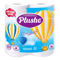 5.2.1.ПБ Plushe Light, 2 слоя, 2 рул.* 10,8м, белый, 12 в уп 18303