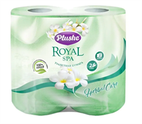 ТБ Plushe Royal Spa Herbal Care 2сл. 4рул*23м, салатовая,аром.,10 в уп. 13860