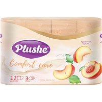 ТБ Plushe «Comfort care» Honey Nectarine, персик, аромат., 12 рул., 3 слоя, 12 в уп 75262