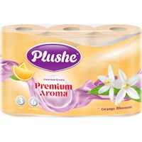 ТБ Plushe Premium Aroma 'Orange Blossom", 3 слоя 6 рул.*15 м, перс., аром, 16 в уп 19744
