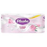 ТБ Plushe Premium Aroma "Peony&Powder", 15 м,  8 рул., 3 сл, 8 в уп, бел, аромат 73878