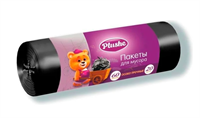 ММ Plushe ПНД 60л (29+2*14*68), 20шт, 9,5мкм, Особо прочные, чёрн, 50 в кор 19037