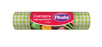 Скатерть Plushe ПВД (110*180), 5шт, 25мкм, Клетка, 30 в кор 80164