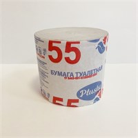 ТБс 55м, СТИКЕР, 1 слой, серая, б/втулки, 48 в уп 16504