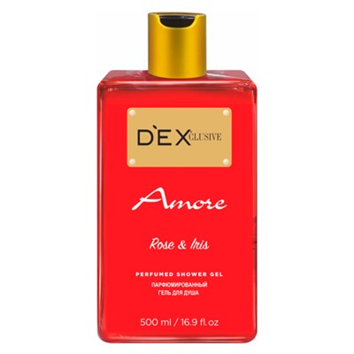 DEX CLUSIVE AMORE (гель для душа)красный 500мл.1/12шт ББ00181 - фото 15814