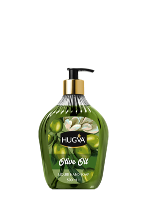 HUGVA ЖИДКОЕ МЫЛО ДЛЯ РУК ПРЕМИУМ КЛАССА ОЛИВКОВОЕ МАСЛО 500 ML ББ00315 - фото 15833