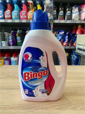 BINGO ЖИДКОЕ СР-ВО Д/СТИРКИ LIQUID WHITES&COLORS 1200 МЛ*12 ББ01667 - фото 16302
