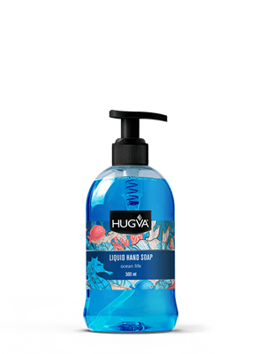HUGVA ЖИДКОЕ МЫЛО ДЛЯ РУК КЛАССИКА ОКЕАНСКАЯ ЖИЗНЬ 500 ML ББ00310 - фото 16324