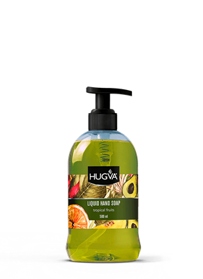 HUGVA ЖИДКОЕ МЫЛО ДЛЯ РУК КЛАССИКА ТРОПИЧЕСКИЕ ФРУКТЫ 500 ML ББ00312 - фото 16326