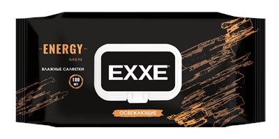 EXXE MEN Влажные салфетки (Микс Energy&Fresh), 100 штук С0008076 - фото 17010
