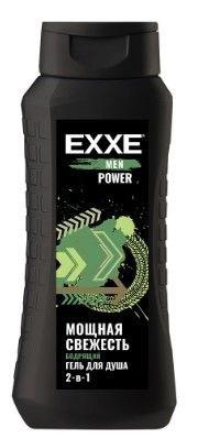EXXE MEN Мужской гель для душа 2в1 "Бодрящий" POWER, 400 мл  (12) NEW С0007853 - фото 17019