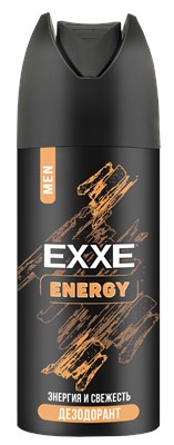 EXXE MEN мужской дезодорант аэрозоль ENERGY, 150 мл (новый дизайн) С0007944 - фото 17026
