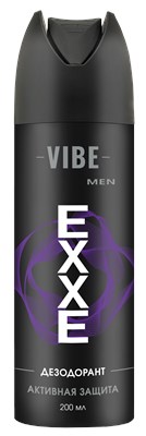 EXXE MEN мужской дезодорант аэрозоль VIBE, 200мл (XL размер) С0008014 - фото 17032