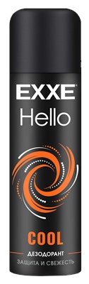 EXXE Hello мужской дезодорант аэрозоль COOL, 150 мл С0008156 - фото 17034
