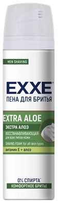 EXXE Пена для бритья EXTRA ALOE (восстанавливающая), 200 мл С0008019 - фото 17049
