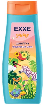 EXXE детская серия Джунгли Шампунь-кондиционер 2-в-1 "Фруктовый микс", 400 мл С0007982 - фото 17070