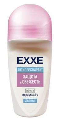 EXXE женский дезодорант антиперспирант Sensitive Защита и свежесть, 50 мл (ролик) С0007330 - фото 17083