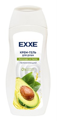 EXXE Крем-гель для душа Увлажняющий "Авокадо и пион", 400 мл С0007592 - фото 17115