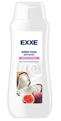 EXXE Крем-гель для душа Восстанавливающий "Кокос и инжир", 400 мл wtxe0hAPhGIg-nPeEdIhA3 - фото 17117