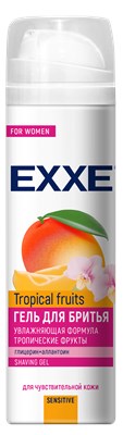 EXXE Гель для бритья Sensitive Tropical fruits, 200 мл (ЖЕНСКИЙ) С0008030 - фото 17122