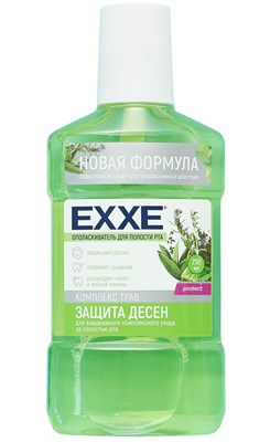 EXXE Ополаскиватель полости рта "Защита десен" (зеленый), 250 мл (12) С0007862 - фото 17185