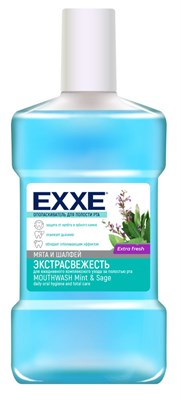 EXXE Ополаскиватель для полости рта "Экстрасвежесть", (голубой), 500 мл С0007957 - фото 17188