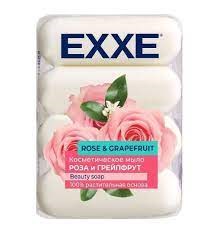EXXE Косметическое мыло "Роза и грейпфрут" 4*70г ЭКОПАК С0007680 - фото 17199