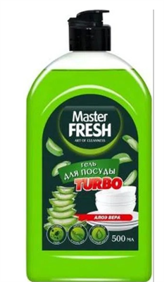 Master FRESH гель для мытья посуды TURBO алоэ 500мл С0008036 - фото 17250