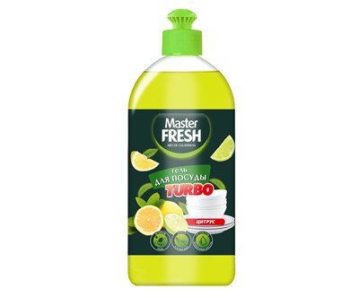 Master FRESH гель для мытья посуды TURBO цитрус 1000мл С0007901 - фото 17251