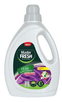 Master FRESH гель д/стирки COLOR  1,3л повышенное содержание ПАВ С0007771 - фото 17276