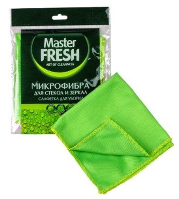 Master FRESH МИКРОФИБРА для стекол и зеркал, 1шт. (30*30см) С0008090, С0006171 - фото 17319