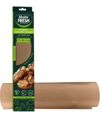 Master FRESH ЭКО антипригарный многоразовый тефлон коврик д\выпечки 33*40см, 1шт 90мкм С0007344 - фото 17423