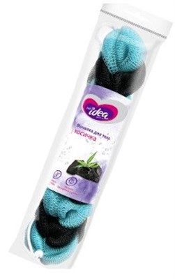Emily Style PREMIUM by Fresh idea  мочалка для тела КОСИЧКА (УВЕЛИЧЕННЫЙ РАЗМЕР И ВЕС, нейлоновая сетка, С РУЧКАМИ), 1шт С0006358 - фото 17433