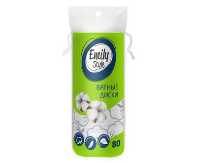 Emily Style ватные диски 80шт С0006517 - фото 17446