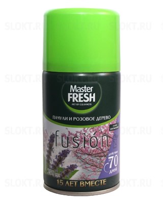 Master FRESH Освежитель воздуха сменный баллон Пачули и розовое дерево 250 мл С0008104 - фото 17491