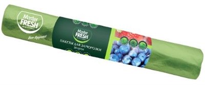Master FRESH Пакеты для заморозки 30 штук САЛАТОВЫЕ С ПРИНТОМ, ГЛЯНЦЕВЫЕ 20мкм С0005789 - фото 17495