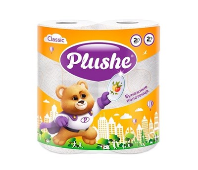 5.2.2.ПБ Plushe Classic 2 слоя 2 рул*13,2м, белый, прокрас,12 в уп 5052 - фото 17545