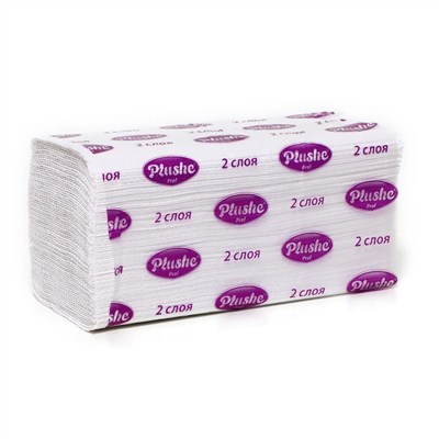 ПБ V-2(15)-150-14вц Plushe Professional V-слож, 2 сл, 15 г/м2, 150 л, вост.цел, 14 в кор 76923 - фото 17588