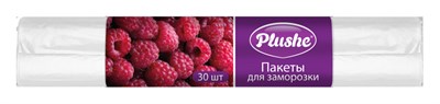 Пакеты для заморозки  Plushe ПНД (25*32), 14мкм, 30 шт, прозрач, 100 в кор 77586 - фото 17602