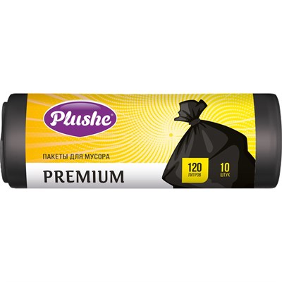 ММ Plushe Premium ПВД 120л (68*105), 10шт, 35мкм, чёрн,  20 в уп 19536 - фото 17607