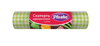Скатерть Plushe ПВД (110*180), 5шт, 25мкм, Клетка, 30 в кор 80164 - фото 17623